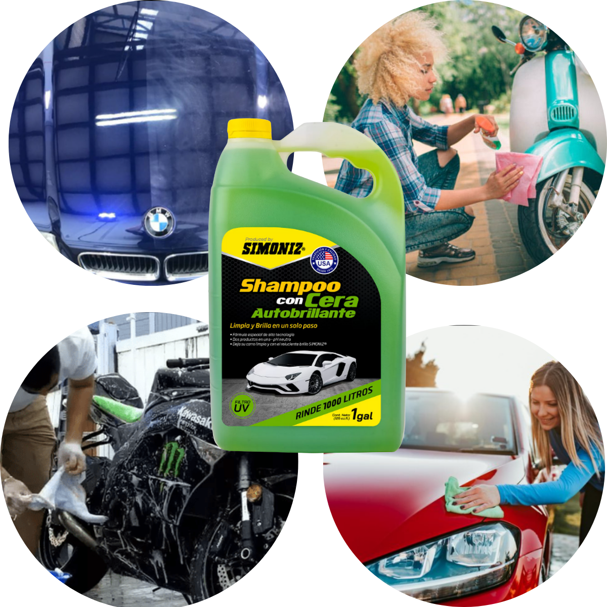 Shampoo 3.78 Litros Autobrillante Simoniz — imagen 1